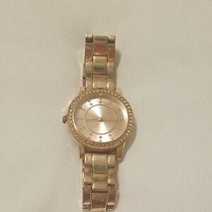 WATCH, Ladies Rose Goldtone, GUC,needs Battery, Wear Shows On Inside Band